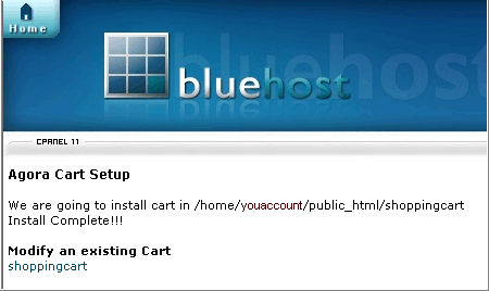 BlueHost程序安装