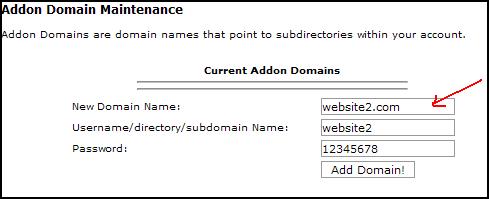 BlueHost主机Addon Domain域名